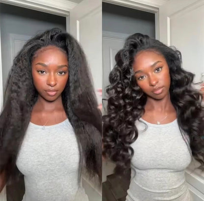 Meia Peruca Crespo Liso  – Volume, Versatilidade e Naturalidade em Segundos!