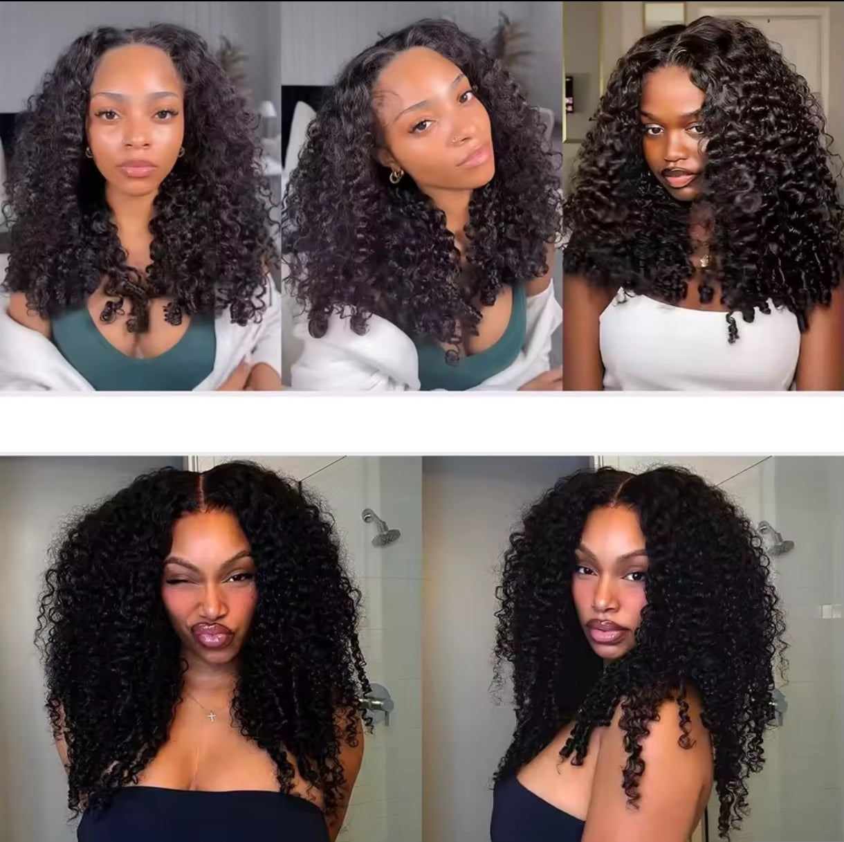 Peruca Parte V Burmese Curly – Preto Natural (#1B)