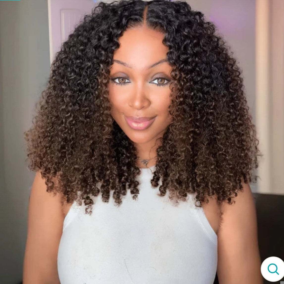 Peruca Wear Go Burmese Curly – Castanho Ombrê