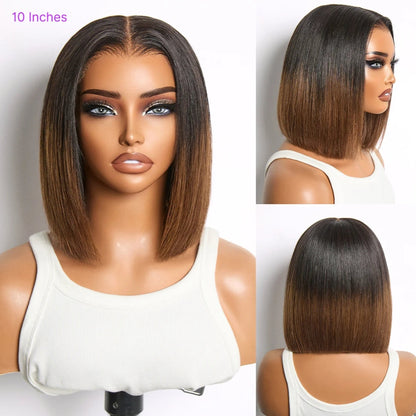 Peruca Bob Yaki – Castanho Ombre