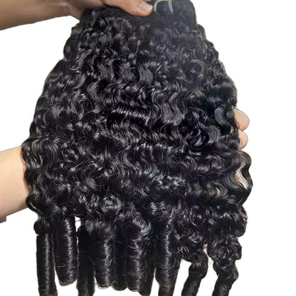 Extensão Cacheada 100% Humana – Burmese Curly (Preto Natural #1B)
