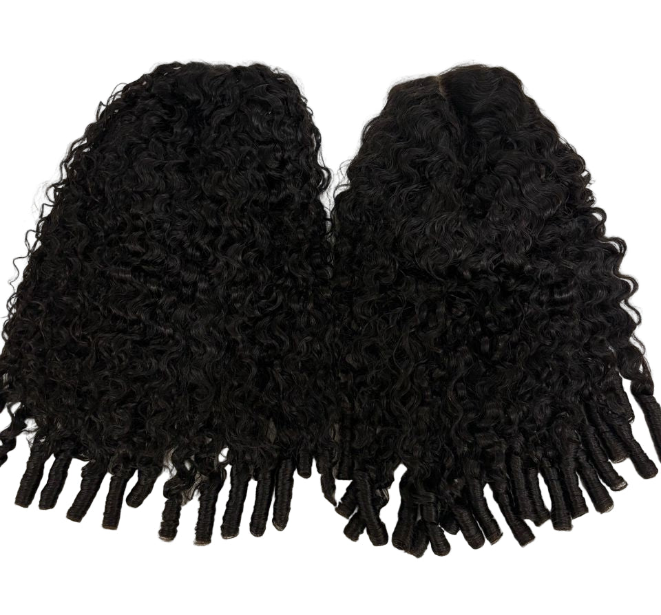 Extensão Cacheada 100% Humana – Burmese Curly (Preto Natural #1B)