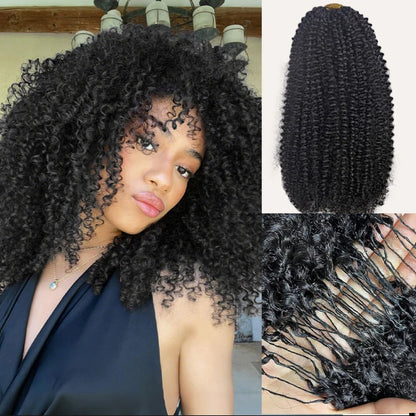 Crochet Afro Curly – Preto Natural (#1B)