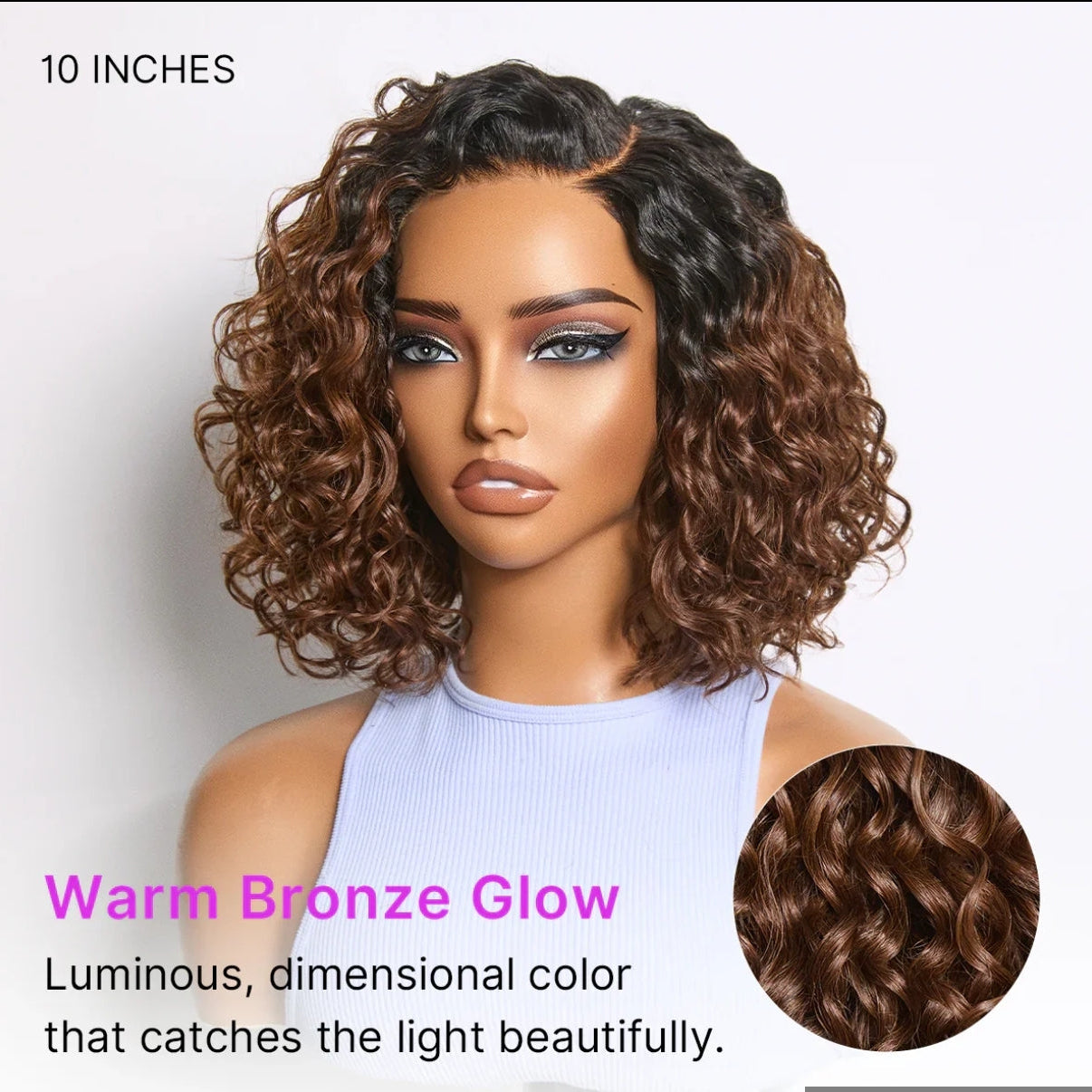 Peruca Bob cacheado – 3 Cores