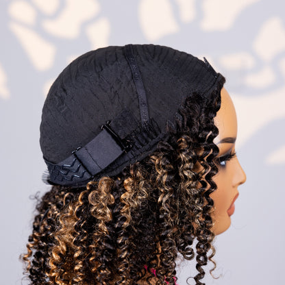 Half Wig Kinky Curly – Madeixa (#1B/#30)