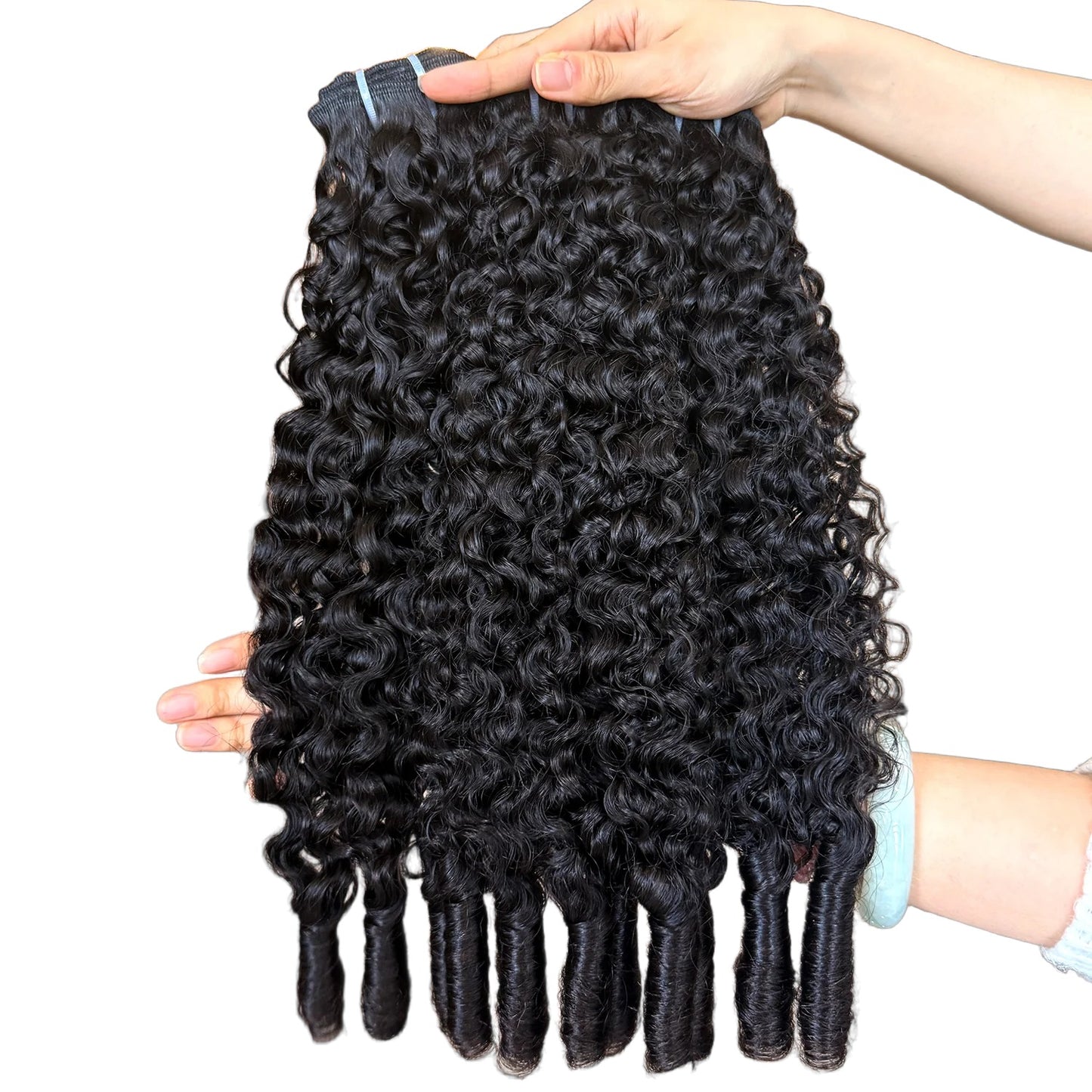 Extensão Cacheada 100% Humana – Burmese Curly (Preto Natural #1B)