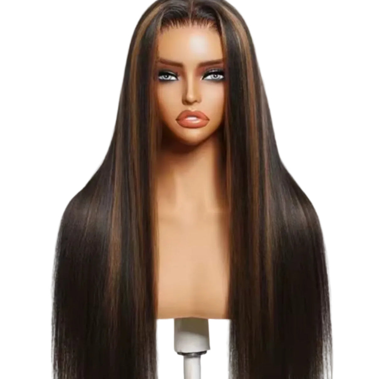 Peruca Wear Go Liso – Madeixa (#1B/#4)