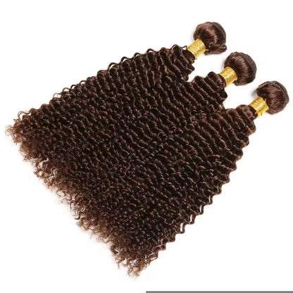Extensões Kinky Curly – Castanho Chocolate (#4)