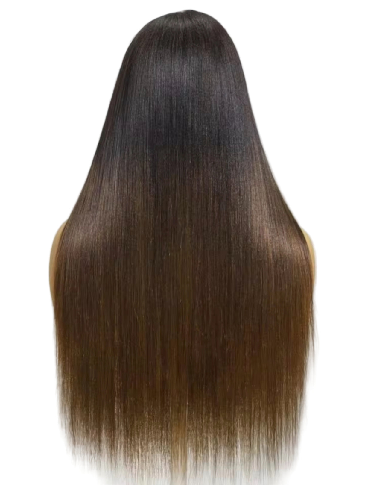 Peruca Lisa yaki – #1B & #4 Cabelo Humano, Sem Cola, Wear & Go, Pré-Cortada e  Pronta a Usar