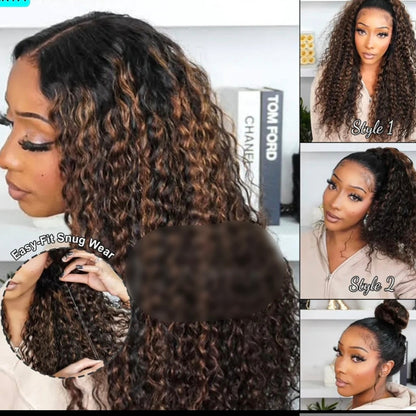 Peruca 360 Kinky Curly – Madeixa (#1B/#4)