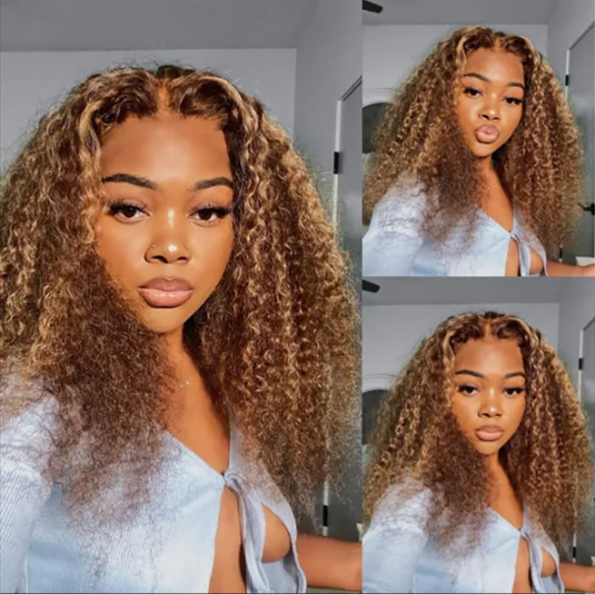 Peruca Wear Go Kinky Curly – Piano (Tricolor)