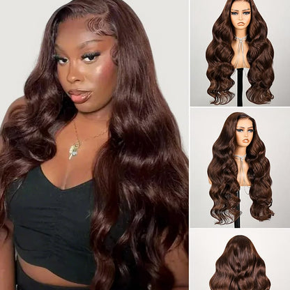 Peruca Wear Go Body Wave – Castanho Chocolate (#4)