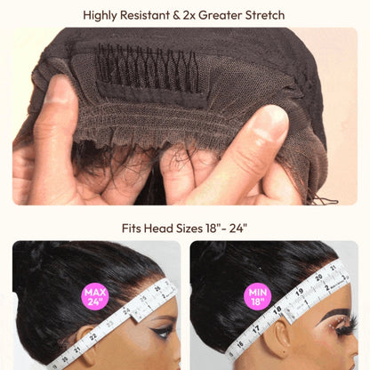 Peruca 360 Kinky Curly – Madeixa (#1B/#4)