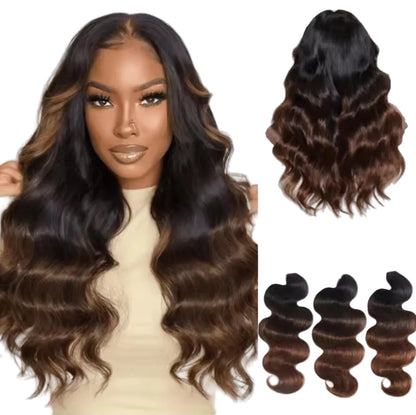 Extensões Ondulado – Castanho Ombré