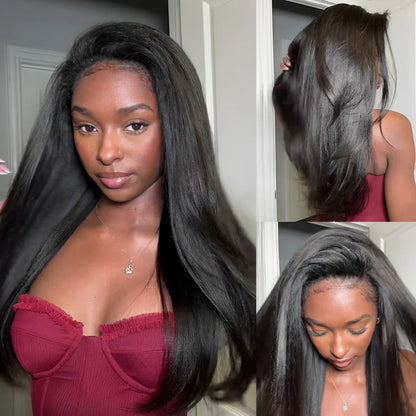 Peruca Parte V Kinky Straight Ondulado – Preto Natural (#1B)
