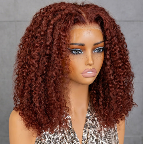 Peruca Wear Go Kinky Curly – Vermelho Acastanhado (#33)