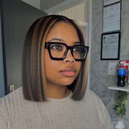 Peruca Bob Reta– Madeixa Frontal