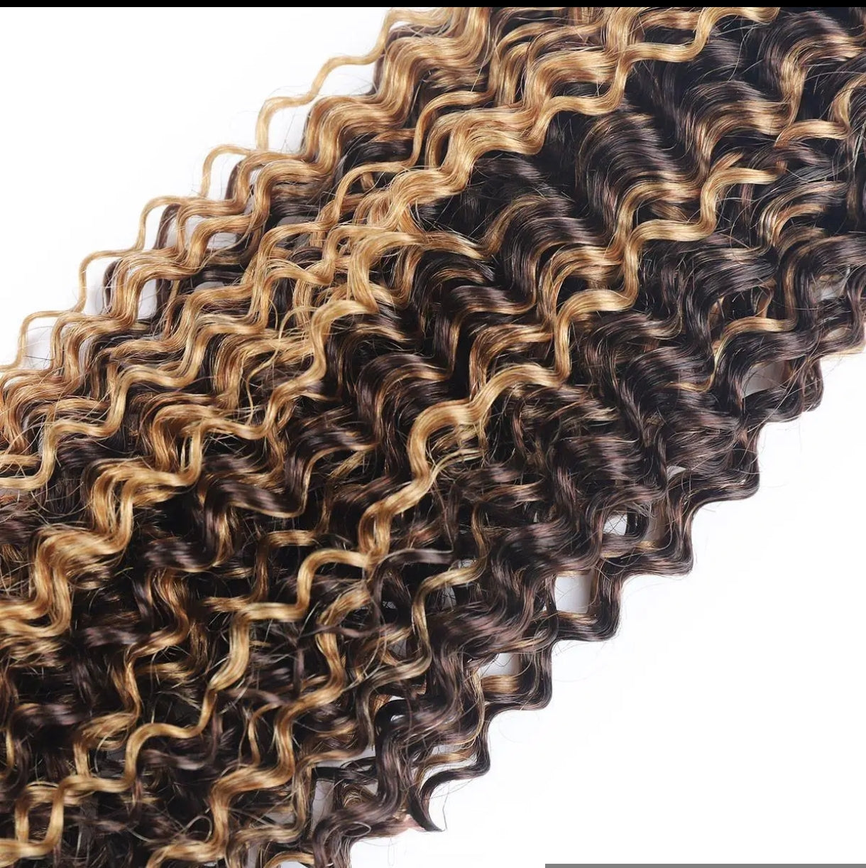 Extensões Kinky Curly – Piano (Tricolor)