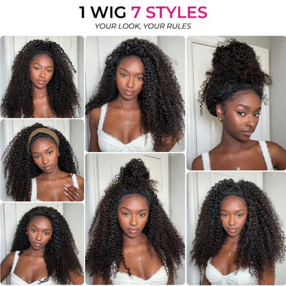 Half Wig Kinky Curly – Preto Natural (#1B)