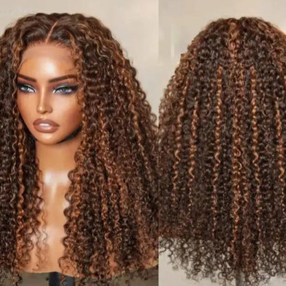 Peruca 360 Kinky Curly – Madeixa (#1B/#4)