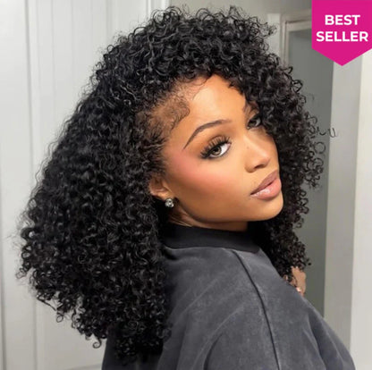 Half Wig Kinky Curly – Preto Natural (#1B)