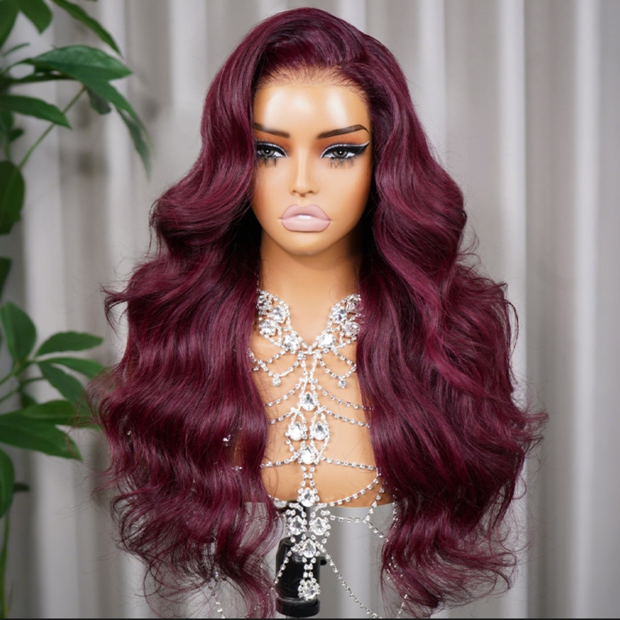 Peruca Wear Go Body Wave – Vermelho Borgonha (#99J)