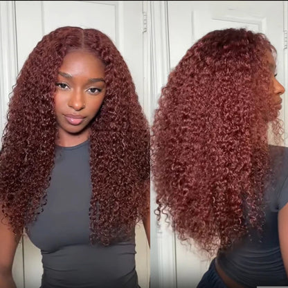 Peruca Wear Go Kinky Curly – Vermelho Acastanhado (#33)