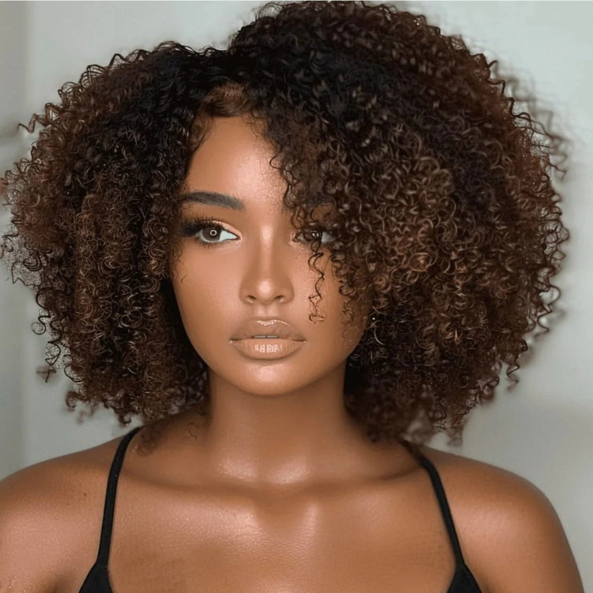 Peruca  Afro Curly - Ombré