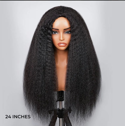 Half Wig Kinky Straight – Preto Natural (#1B)