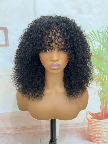 Peruca Cacheada Afro – Volume Intenso e Cachos Definidos – Pronta a Usar (Sem Cola)