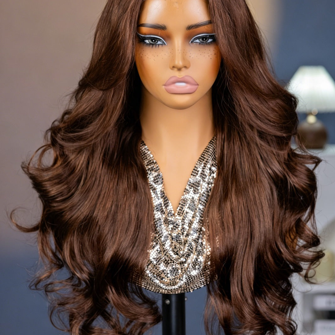 Peruca Wear Go Body Wave – Castanho Chocolate (#4)