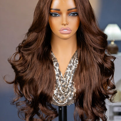 Peruca Wear Go Body Wave – Castanho Chocolate (#4)