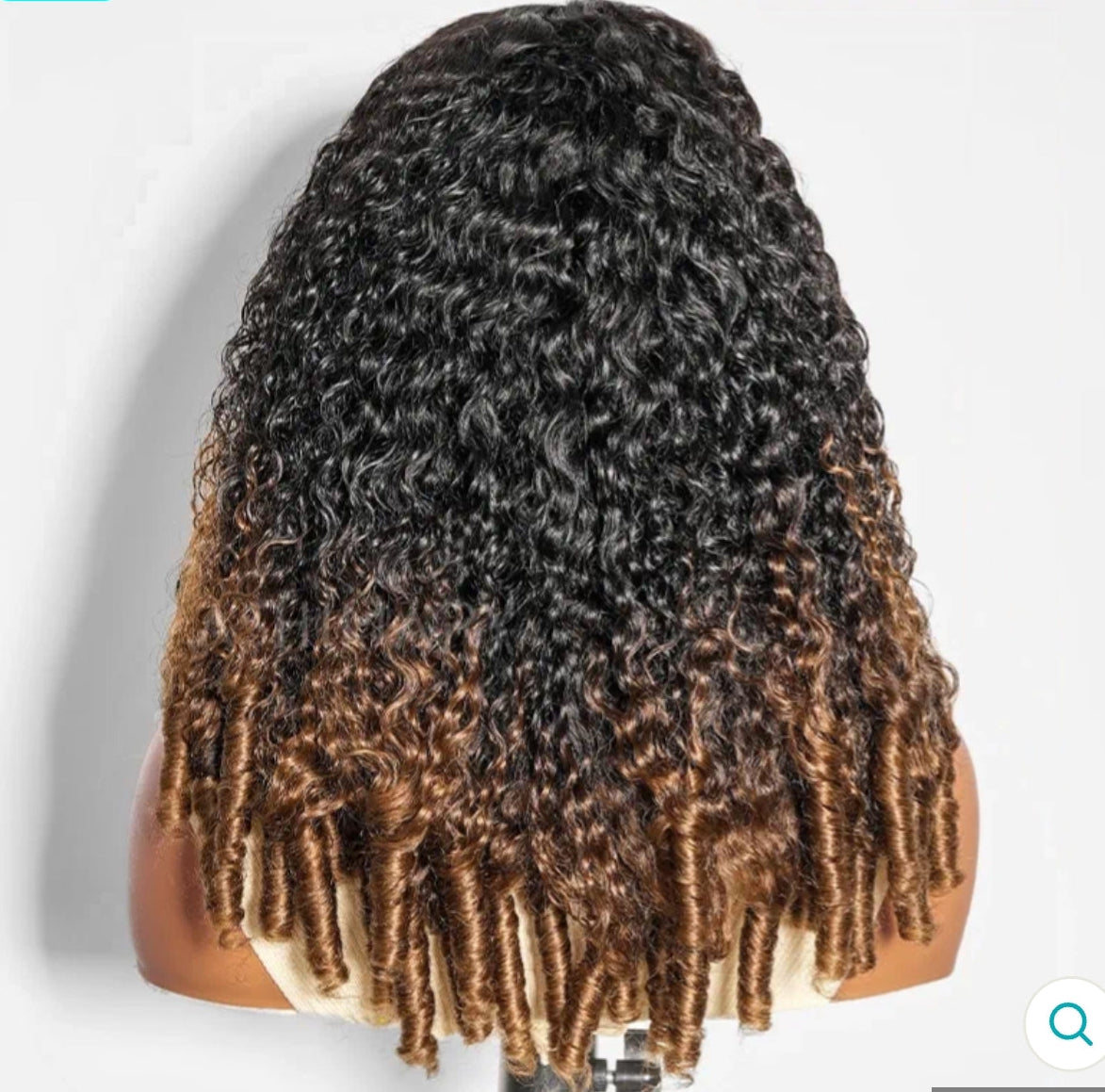 Peruca Wear Go Burmese Curly – Castanho Ombrê