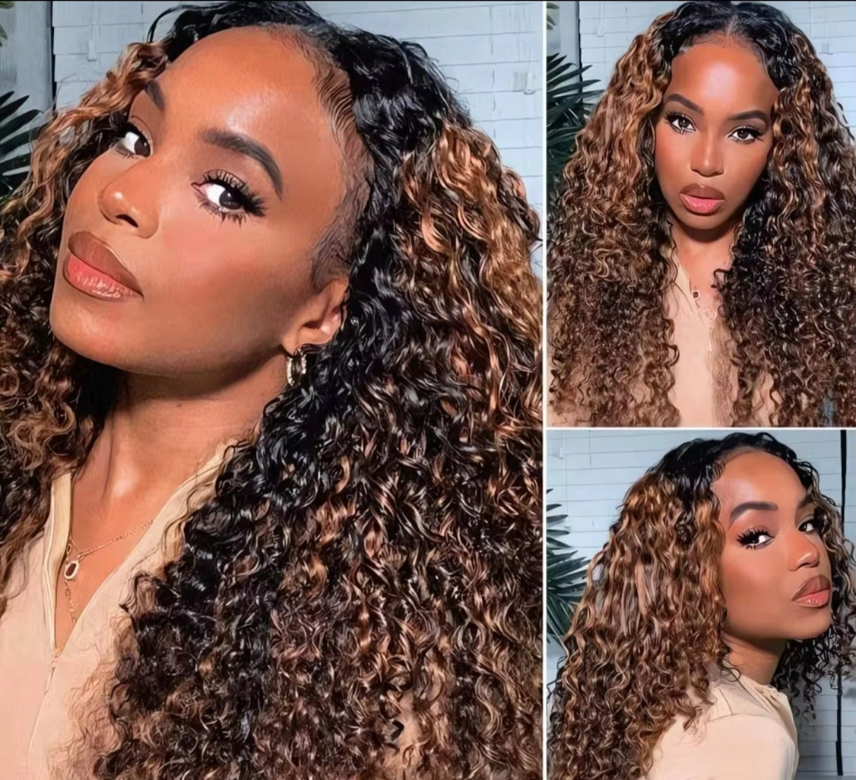 Peruca HD 360 Renda Invisível – (#1B/#4) | Sem Cola & Pronta a Usar