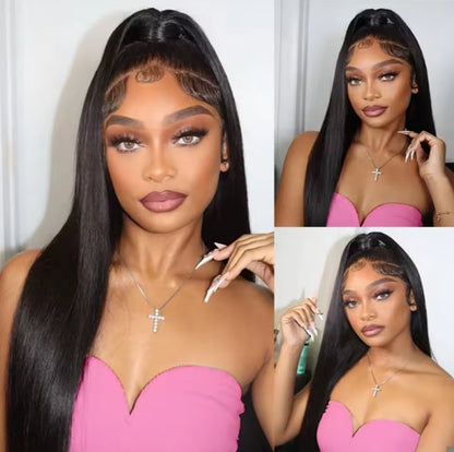 Half Wig Liso – Preto Natural (#1B)