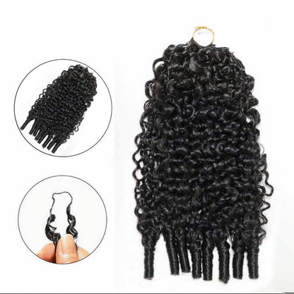 Crochet Burmese Curly – Preto Natural (#1B)
