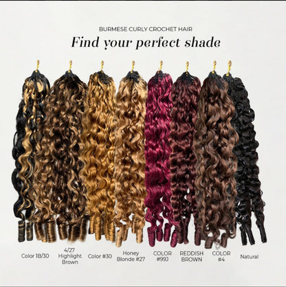Crochet Burmese curly – Loiro Mel (#27)