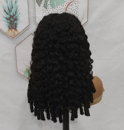 Peruca Cacheada Premium 100% Humana – Textura Burmese Curly (Cor #1B)