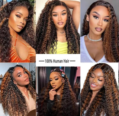 Peruca HD 360 Renda Invisível – (#1B/#4) | Sem Cola & Pronta a Usar