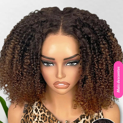 Peruca  Afro Curly - Ombré