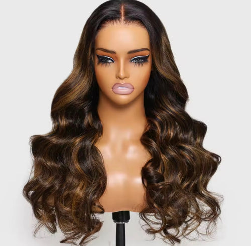 Peruca de Renda Frontal 13x4 – Ondas Corporais, Cabelo Humano, Pronta a Usar, Sem Cola