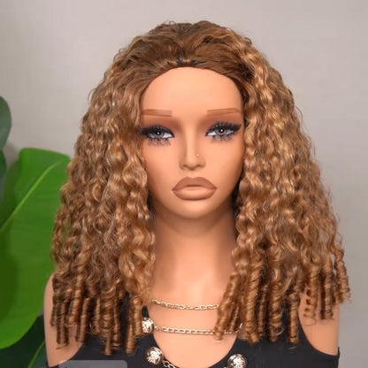 Half Wig Burmese Curly – Castanho Mel (#27)