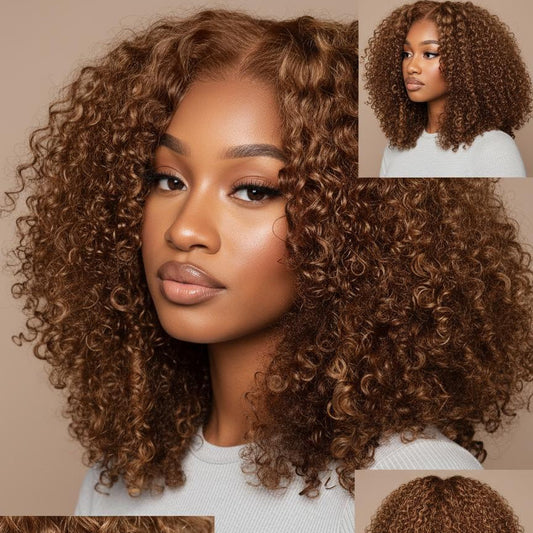 Peruca Wear Go Kinky Curly – Castanho Chocolate (#4)