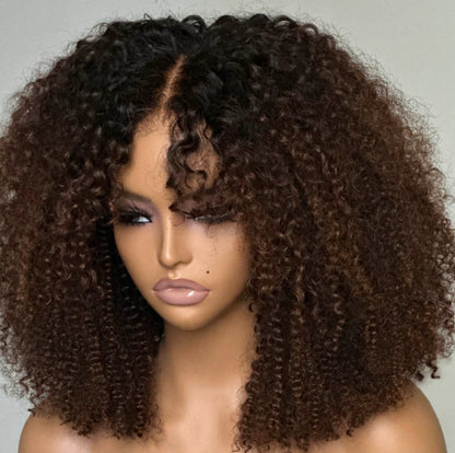 Peruca  Afro Curly - Ombré
