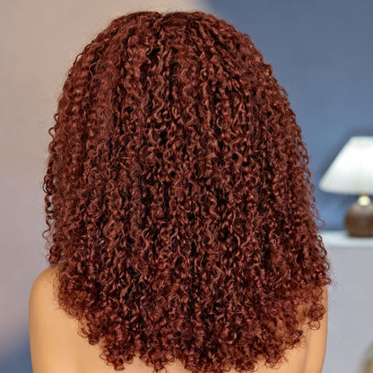 Peruca Wear Go Kinky Curly – Vermelho Acastanhado (#33)