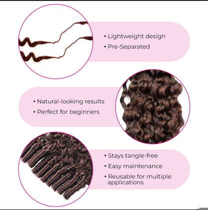 Crochet Burmese Curly – Castanho Chocolate (#4)