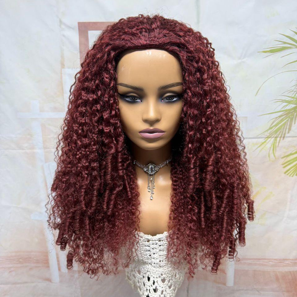 Half Wig Burmese Curly – Vermelho Acastanhado (#33)