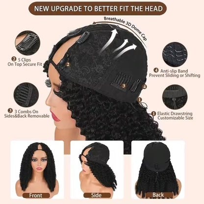 Peruca Parte V Burmese Curly – Preto Natural (#1B)