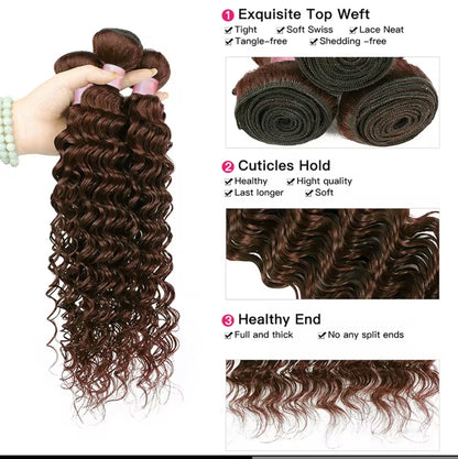 Extensões Water Wave – Castanho Chocolate (#4)